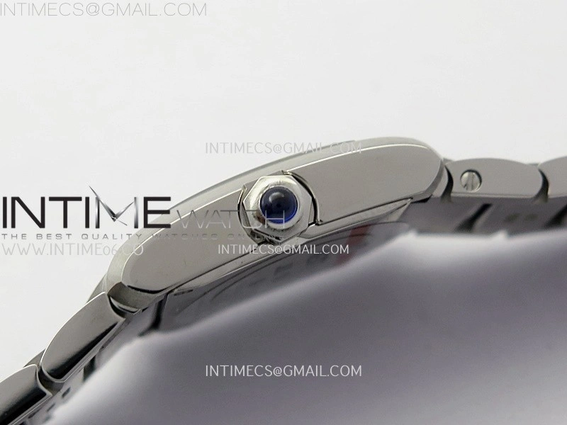 Tank Francaise Ladies 21.2mm SS 8848F 1:1 Best Edition Silver Dial on SS Bracelet Ronda Quartz V2